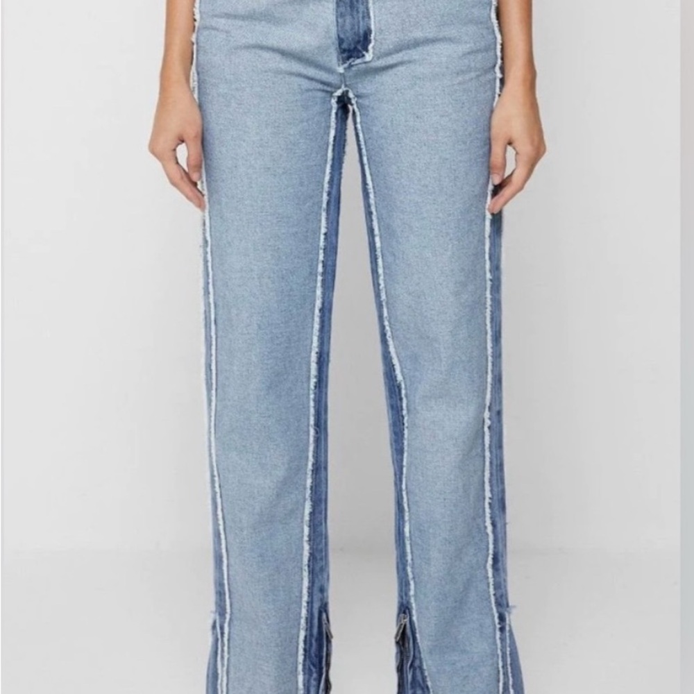 MANIERE DE VOIR DISTRESSED MOM JEANS - MID BLUE size 12. Condition: used - good.
